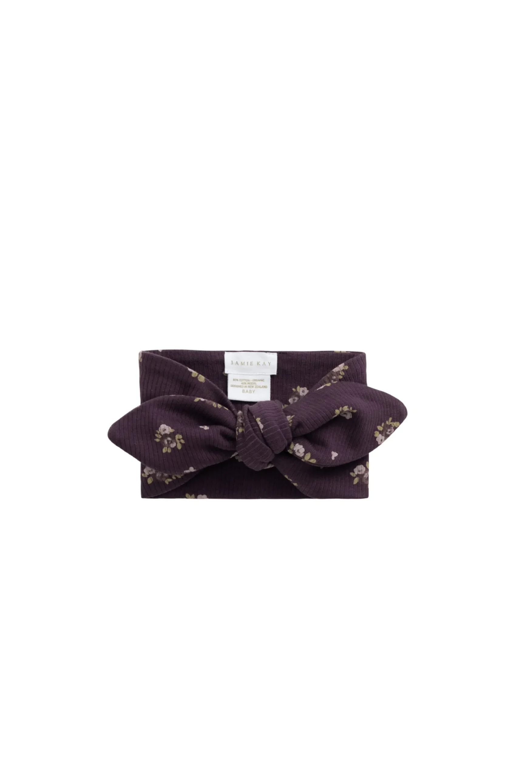 Organic Cotton Fine Rib Headband - Simone Huckleberry