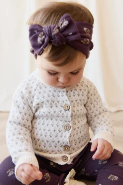 Organic Cotton Fine Rib Headband - Simone Huckleberry