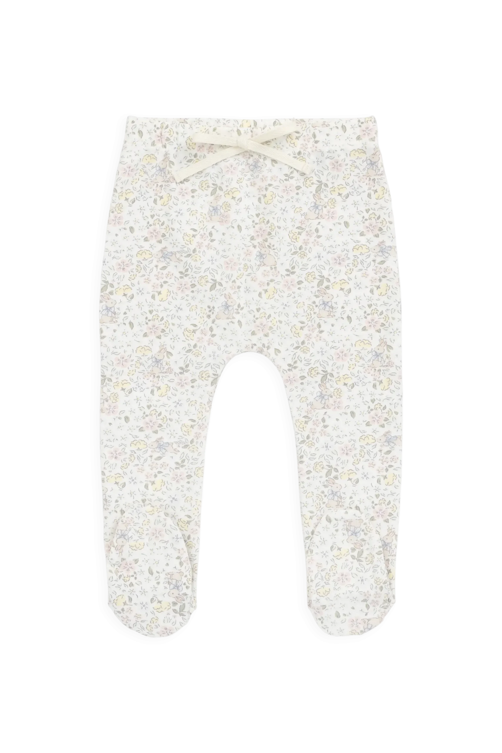 Organic Cotton Footed Pant-Cottage Garden