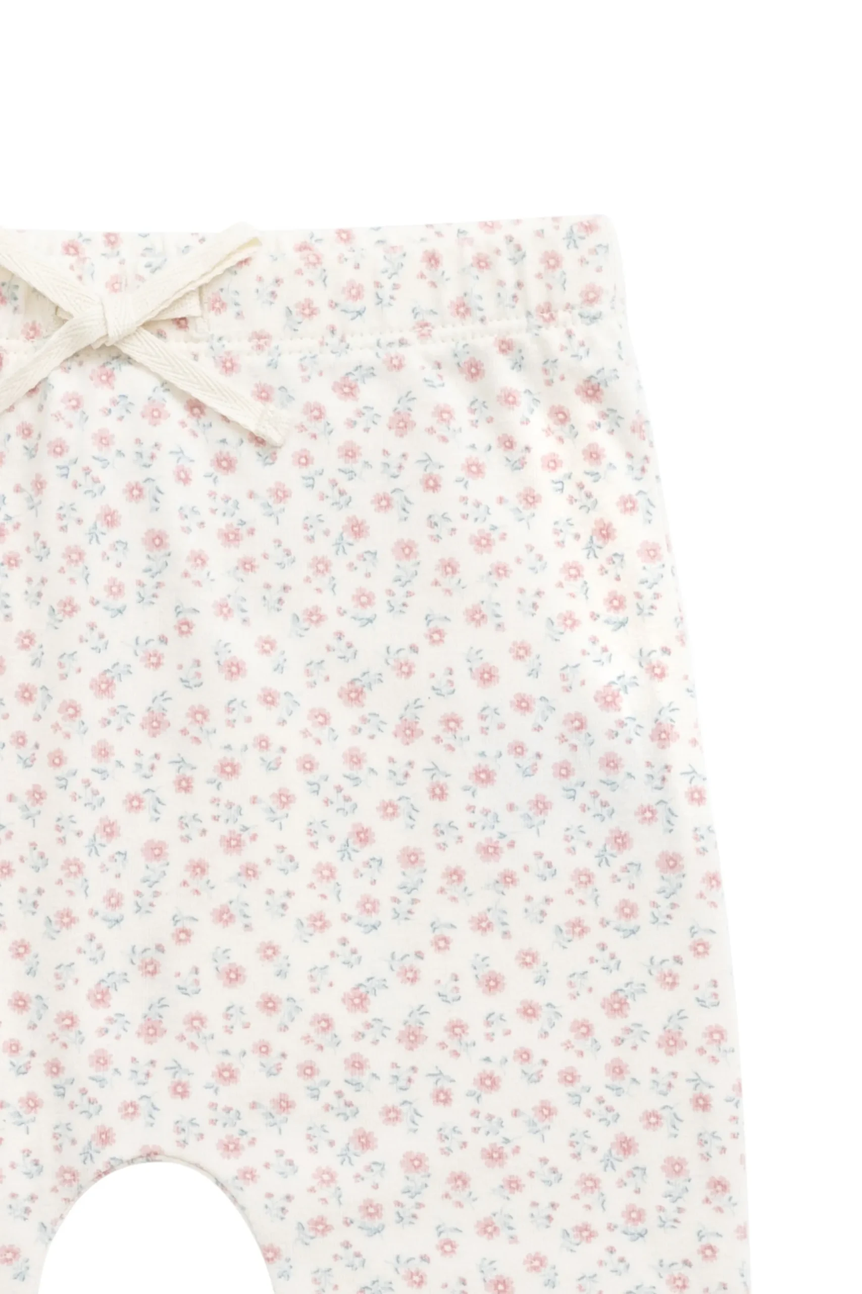Organic Cotton Footed Pant - Posy Garden Pink