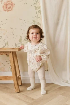 Organic Cotton Frances Playsuit - Bianca Antique