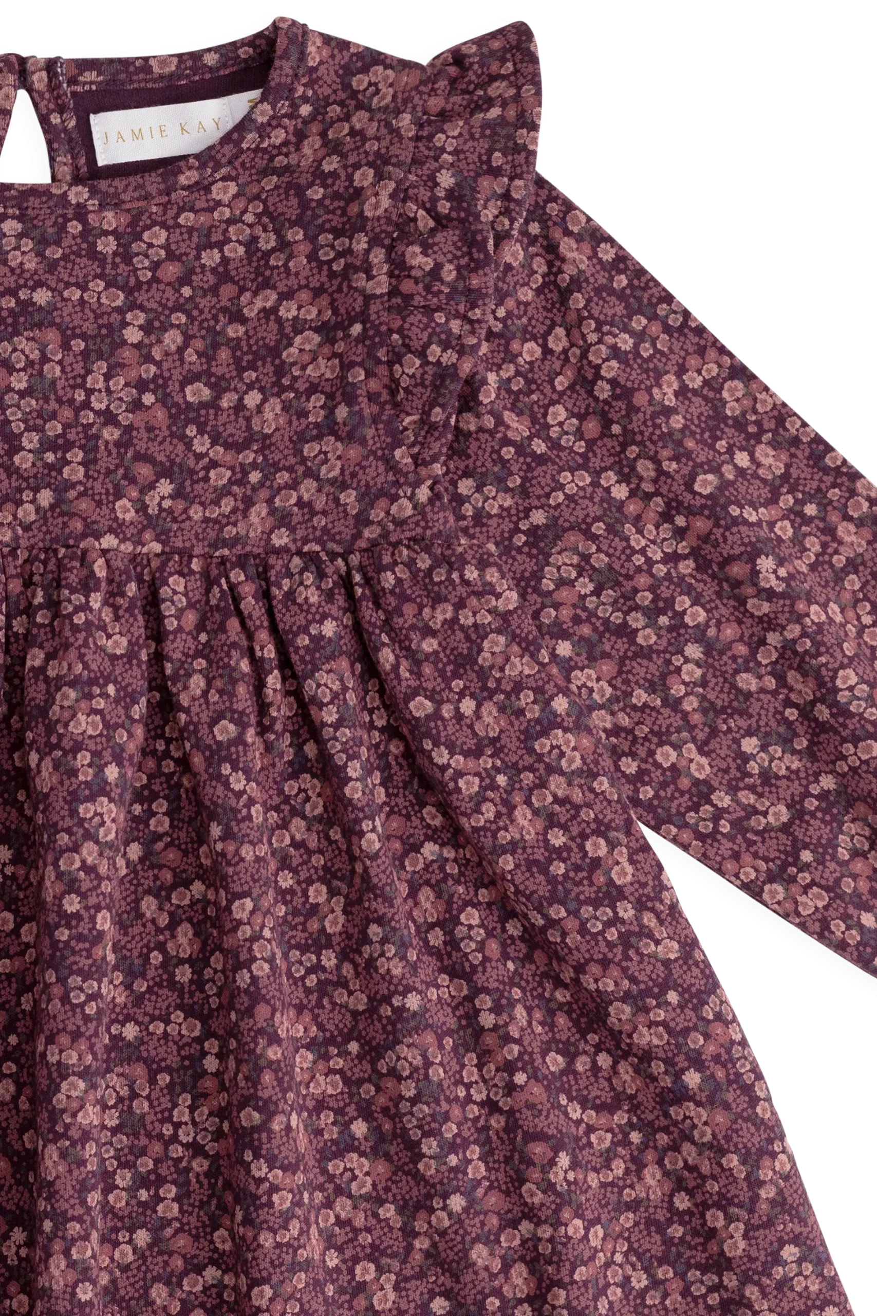 Organic Cotton Frankie Dress - Fig Floral