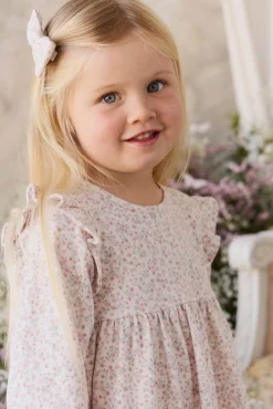 Organic Cotton Frankie Dress - Posy Milk