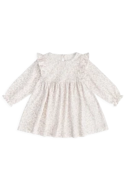 Organic Cotton Frankie Dress - Posy Milk