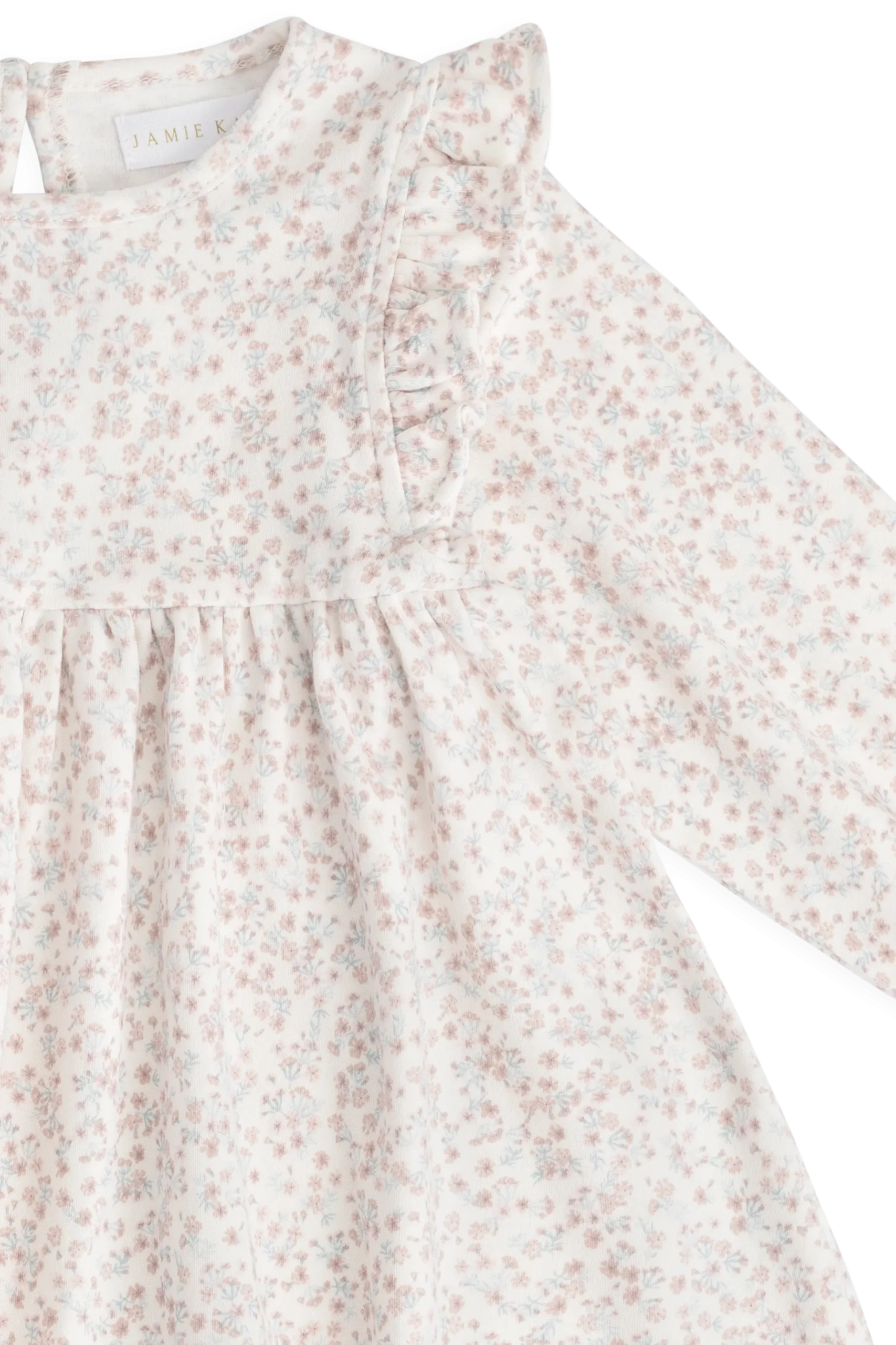 Organic Cotton Frankie Dress - Posy Milk