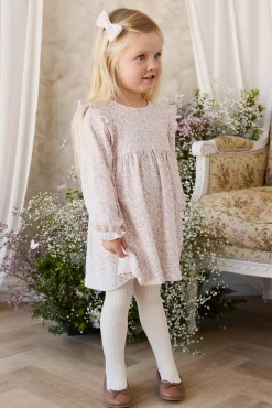 Organic Cotton Frankie Dress - Posy Milk