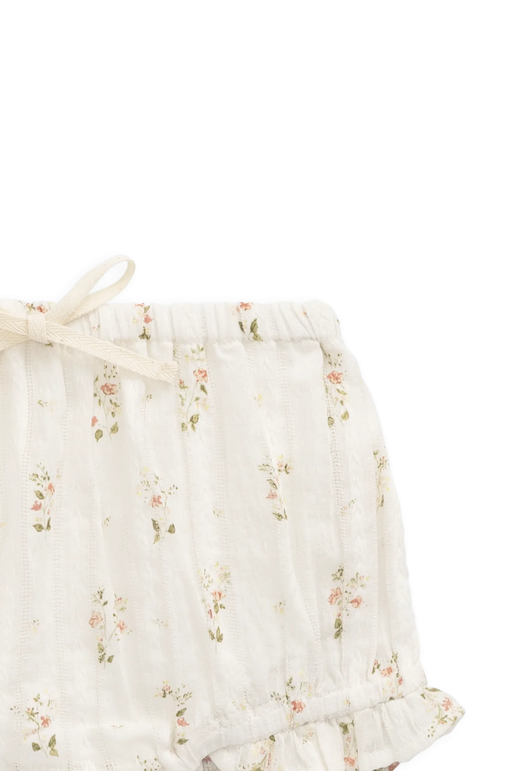 Organic Cotton Frill Bloomer - Josepha Egret