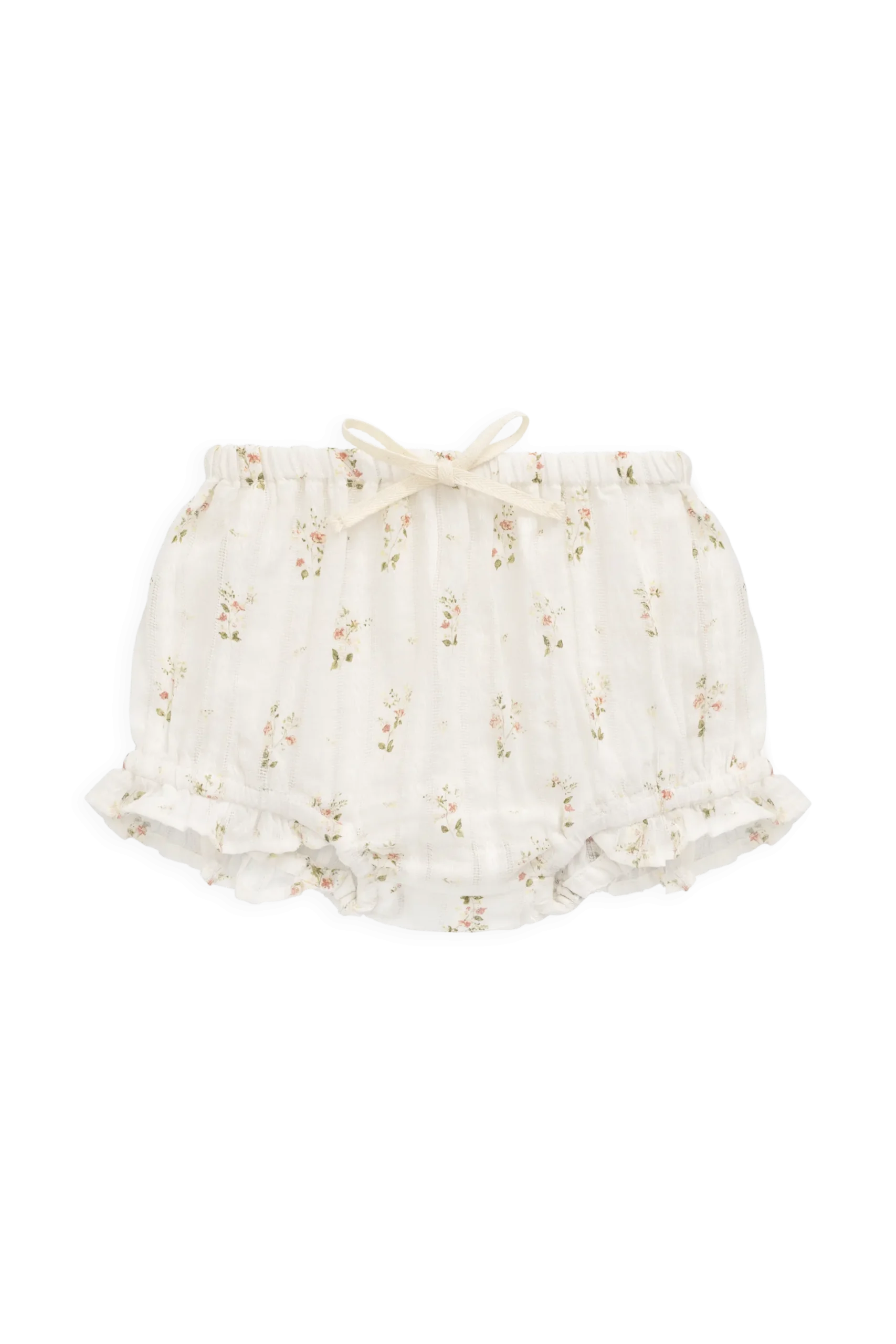 Organic Cotton Frill Bloomer - Josepha Egret