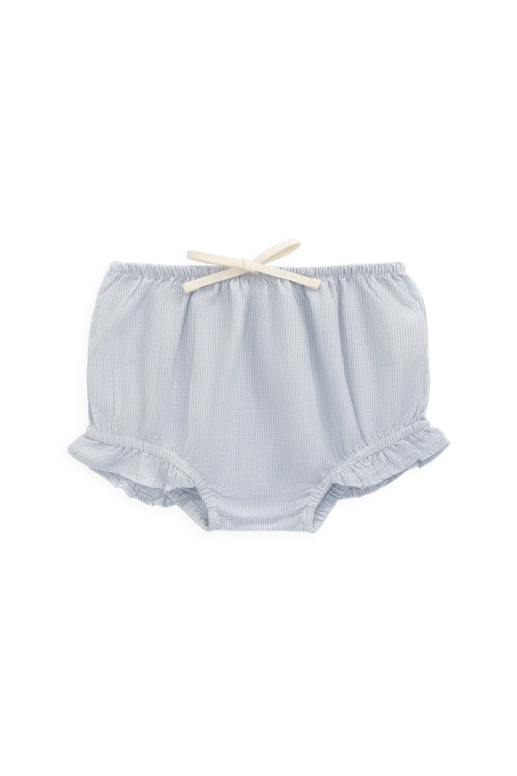 Organic Cotton Frill Bloomer - Petite Check