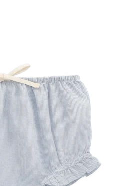 Organic Cotton Frill Bloomer - Petite Check