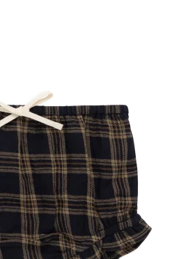 Organic Cotton Frill Bloomer - Woodland Check