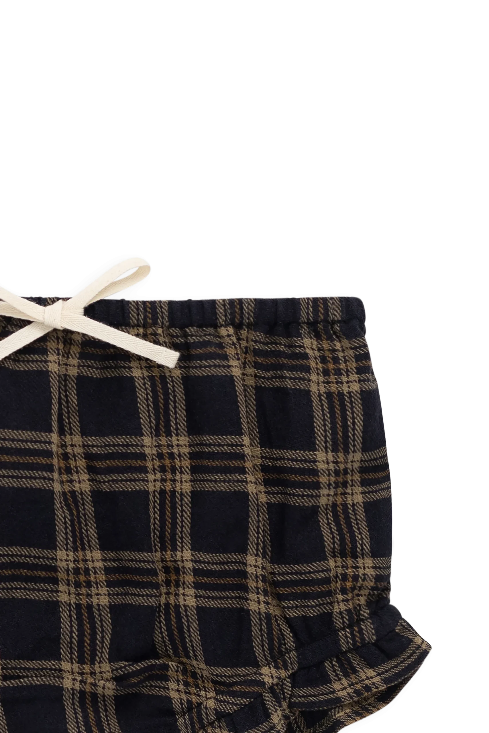 Organic Cotton Frill Bloomer - Woodland Check