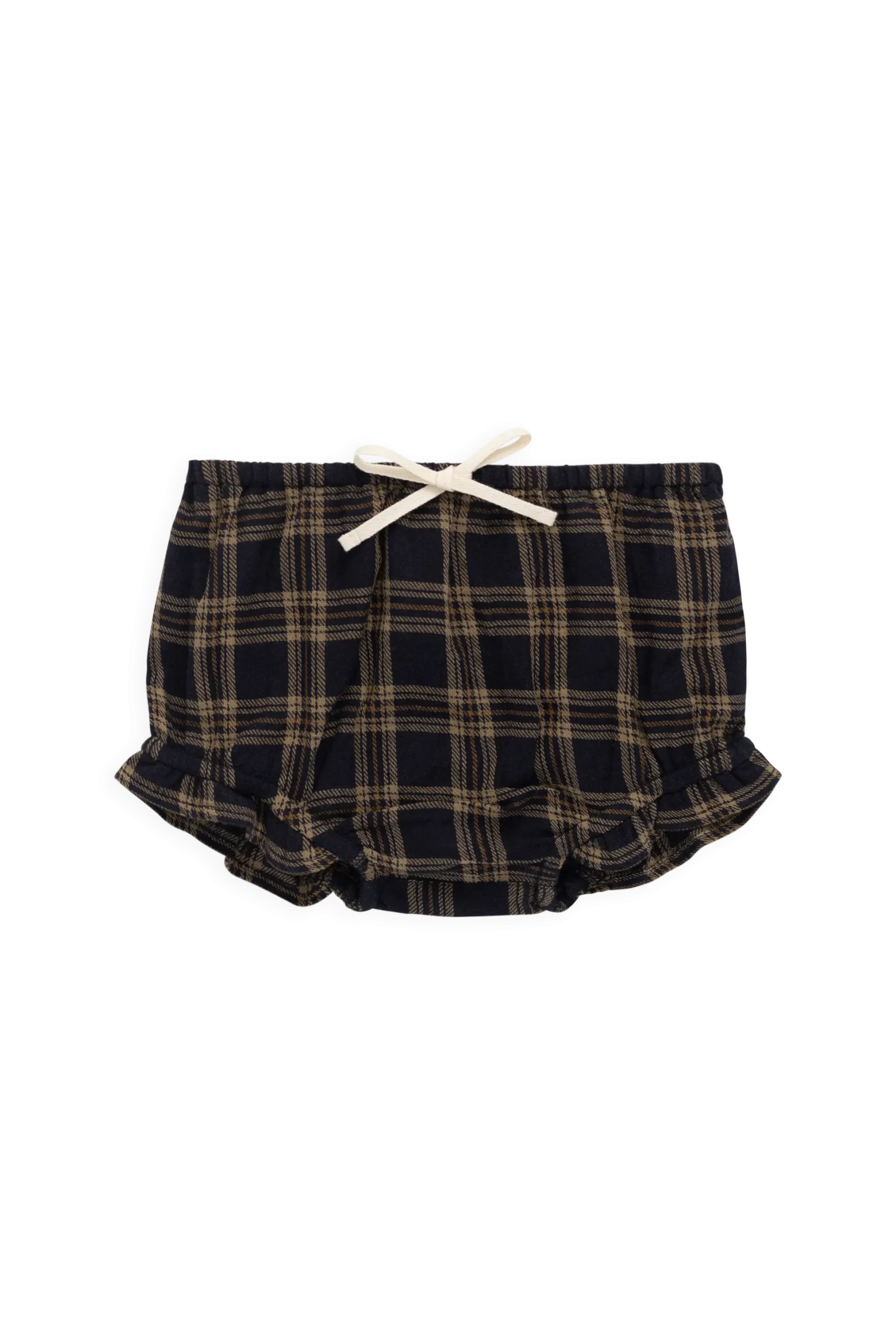 Organic Cotton Frill Bloomer - Woodland Check