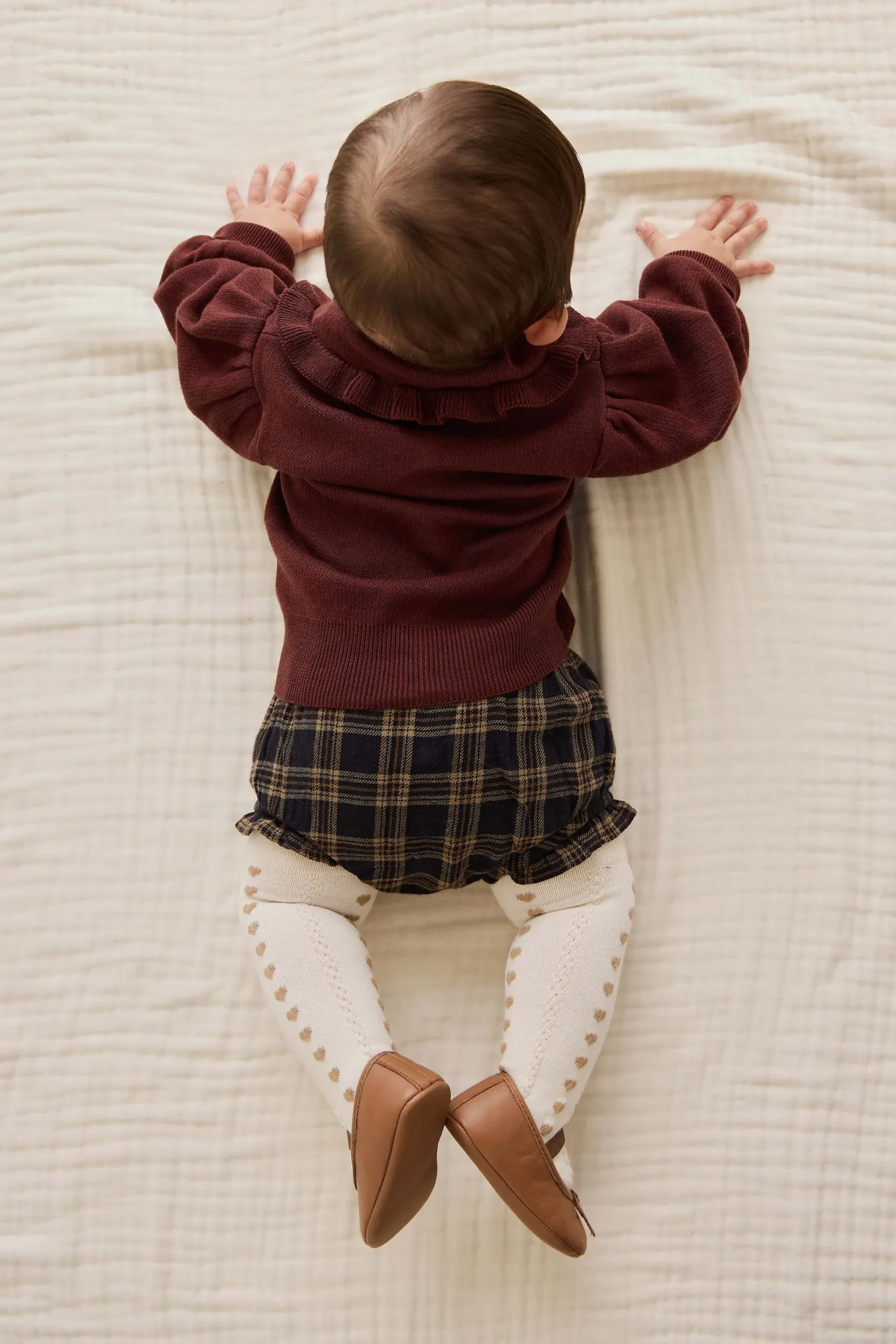 Organic Cotton Frill Bloomer - Woodland Check