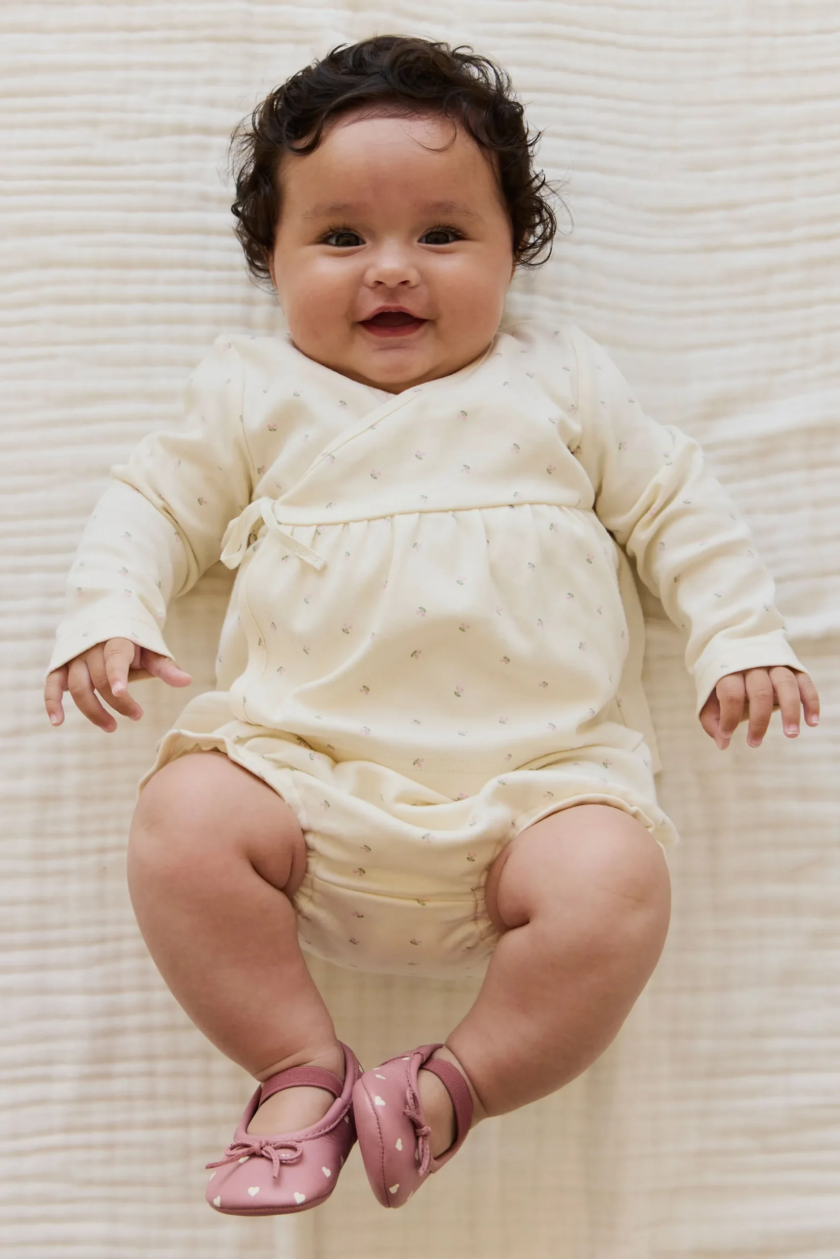 Organic Cotton Frill Bloomer - Ditsy Cherries