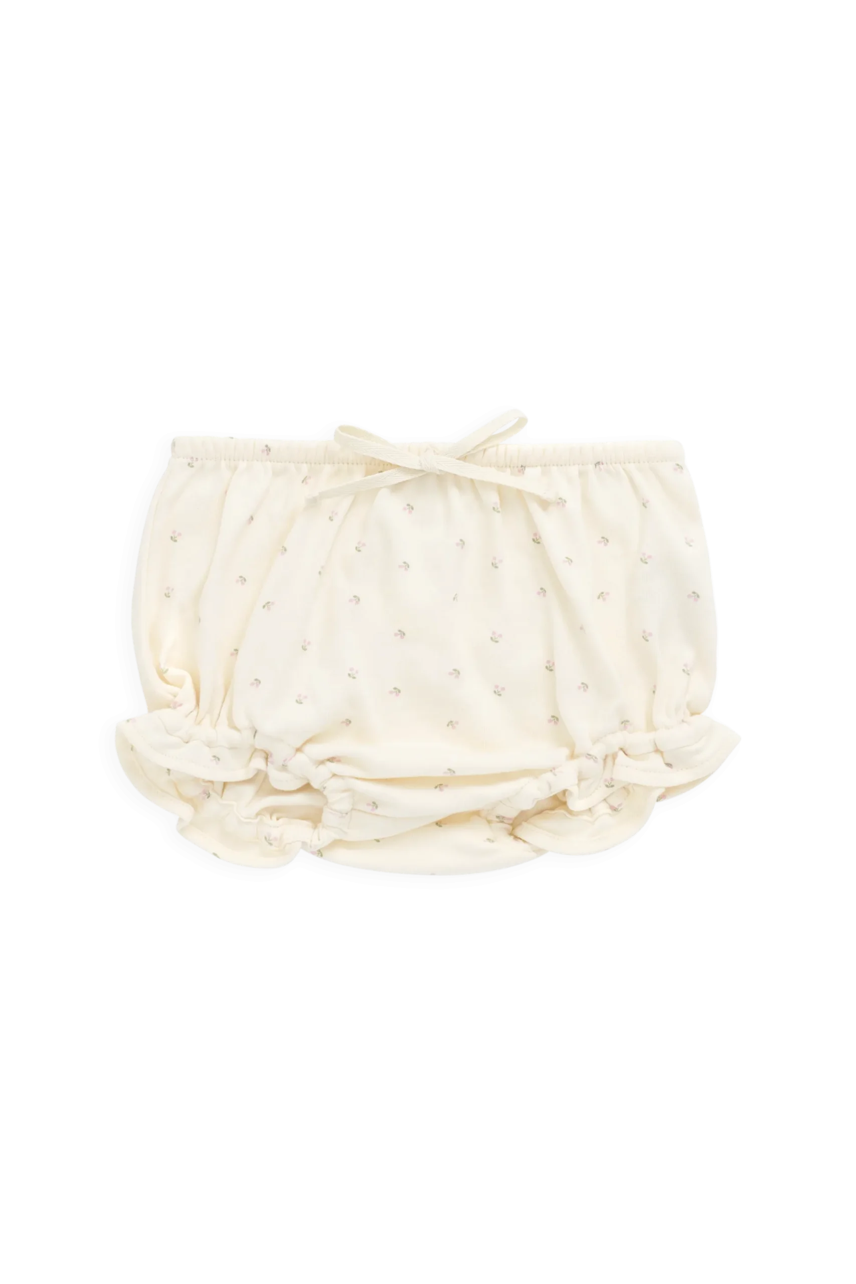 Organic Cotton Frill Bloomer - Ditsy Cherries