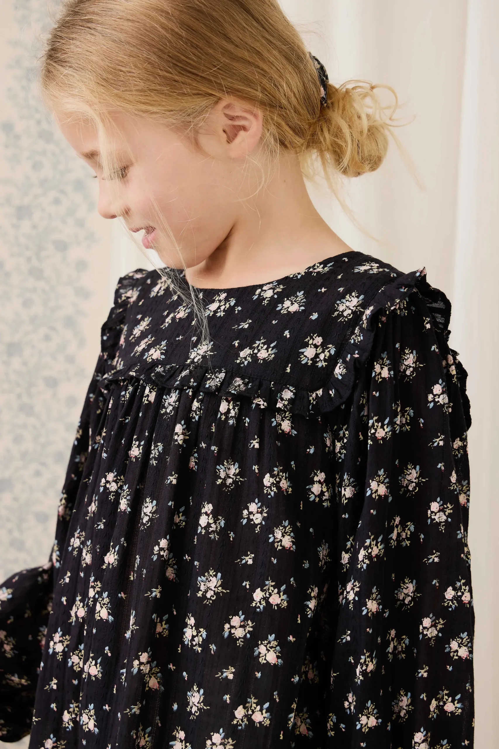 Organic Cotton Gianna Dress - Cassie Caviar