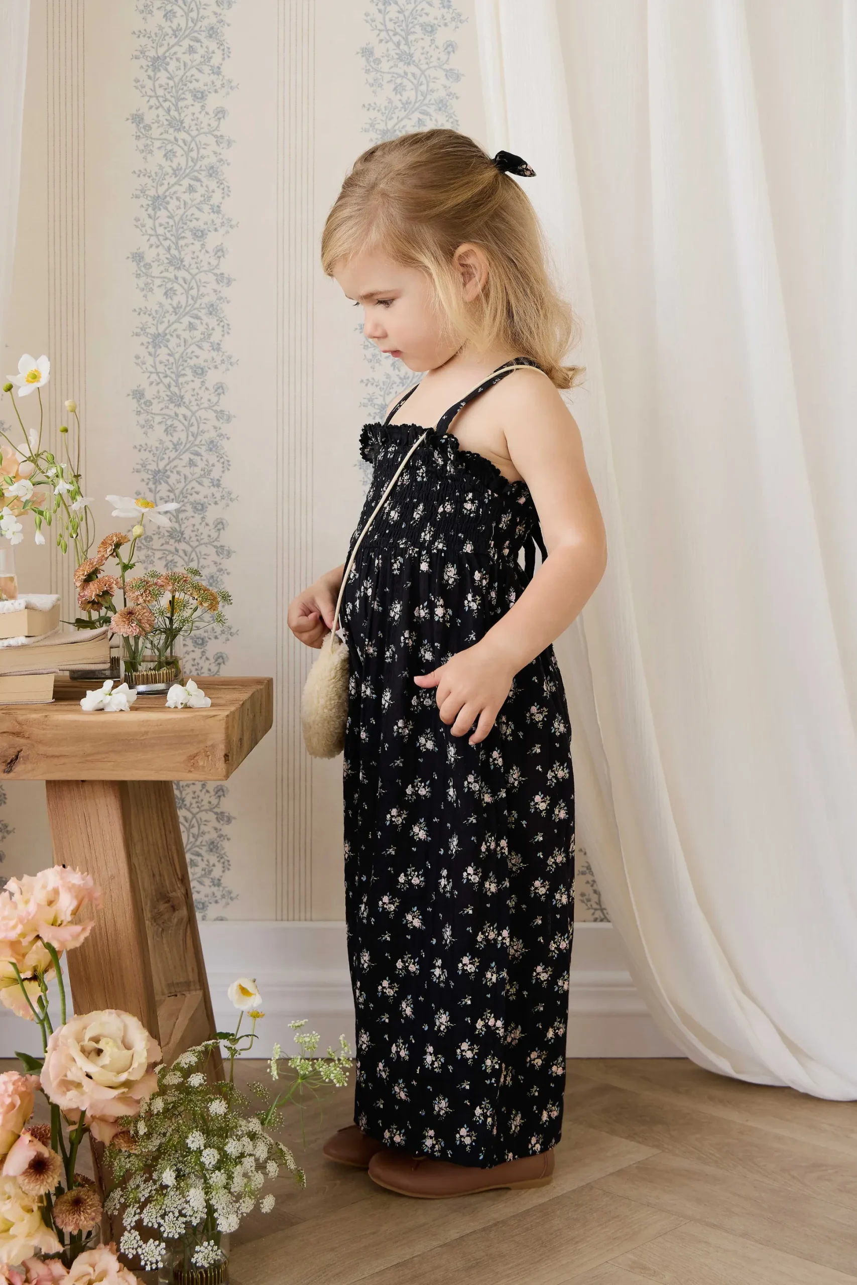 Organic Cotton Gianna Jumpsuit - Cassie Caviar