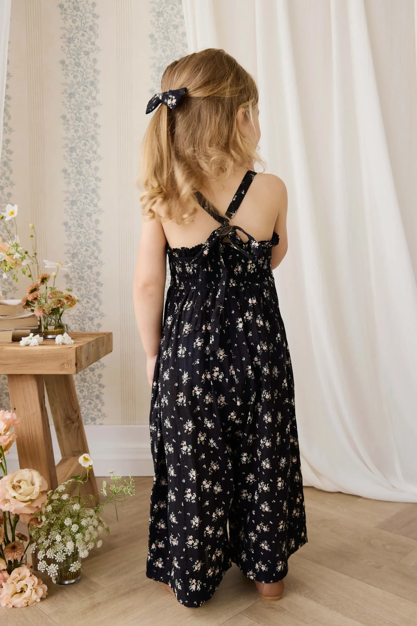 Organic Cotton Gianna Jumpsuit - Cassie Caviar