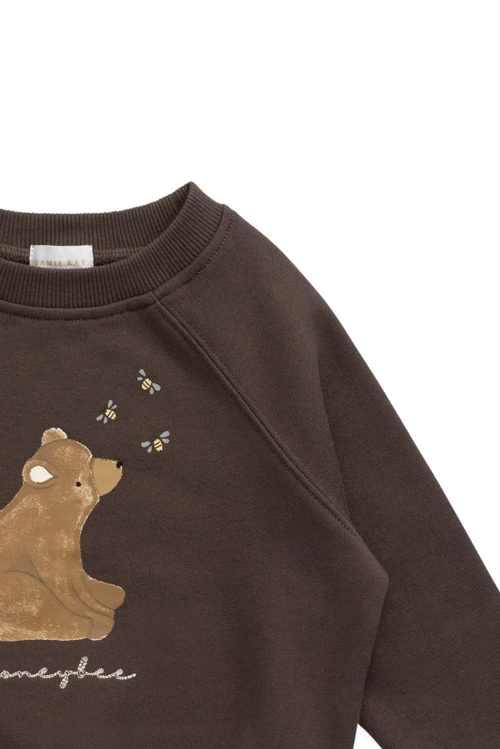 Organic Cotton Hayes Sweatshirt - Raku Honeybee Bear