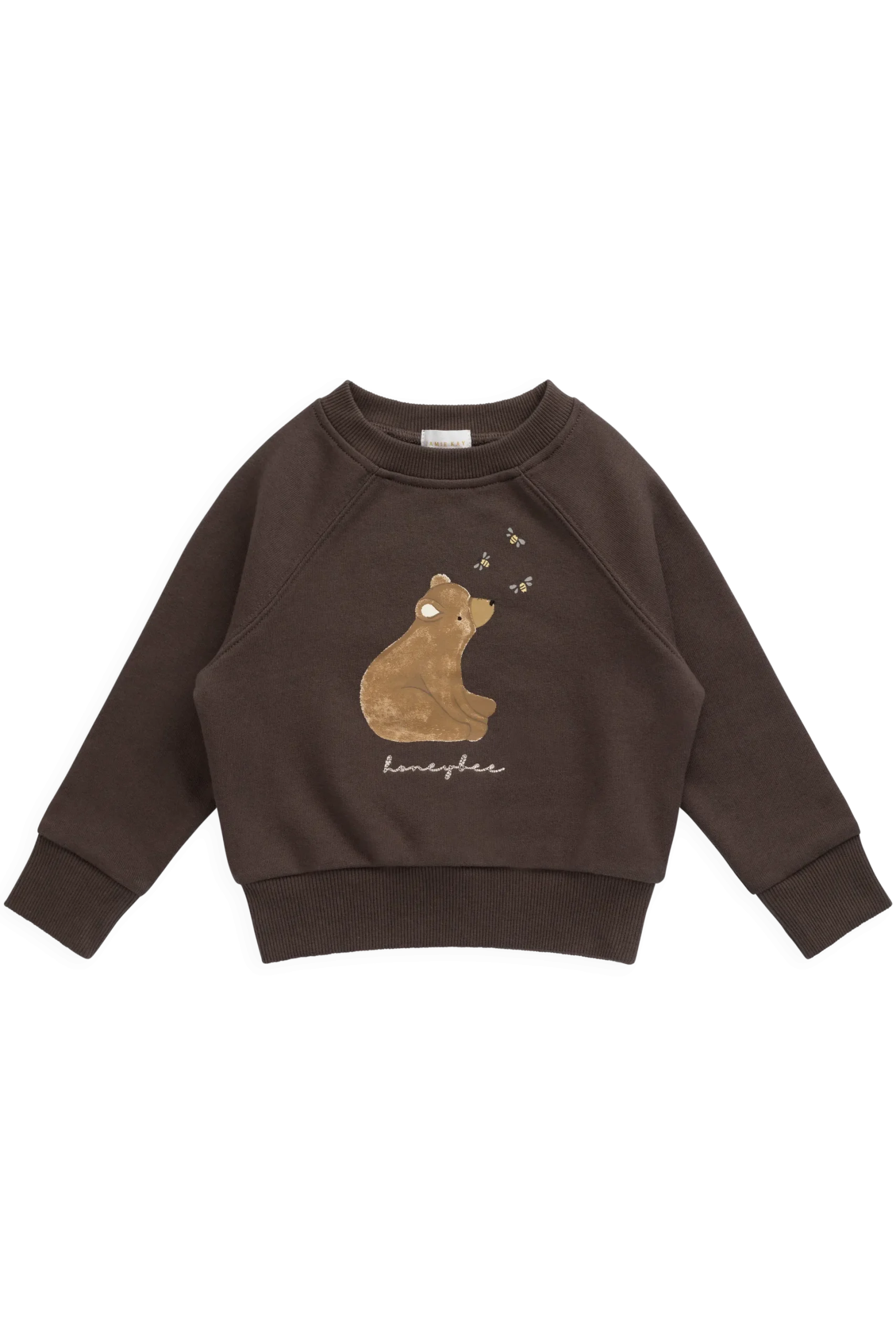 Organic Cotton Hayes Sweatshirt - Raku Honeybee Bear