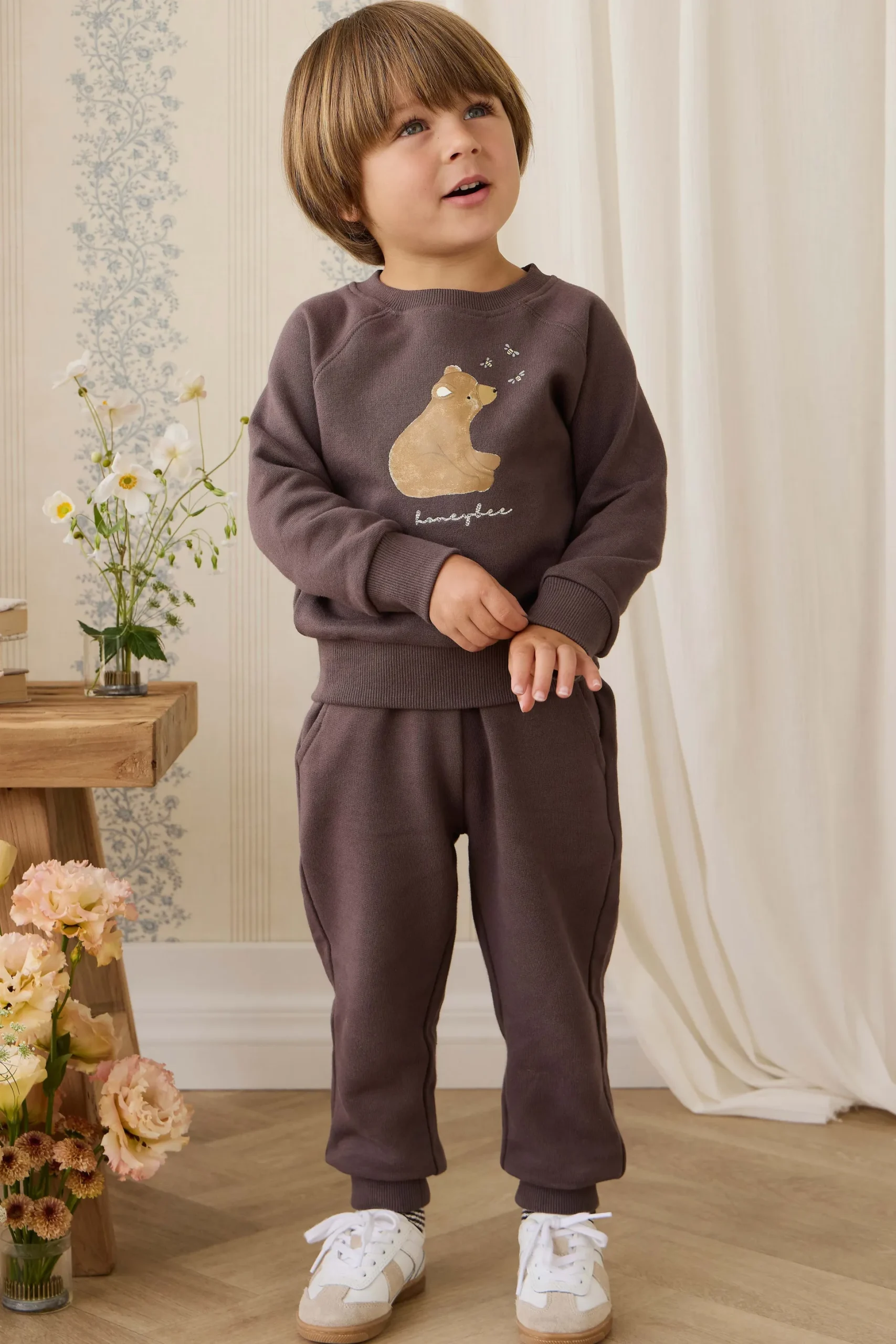 Organic Cotton Hayes Sweatshirt - Raku Honeybee Bear