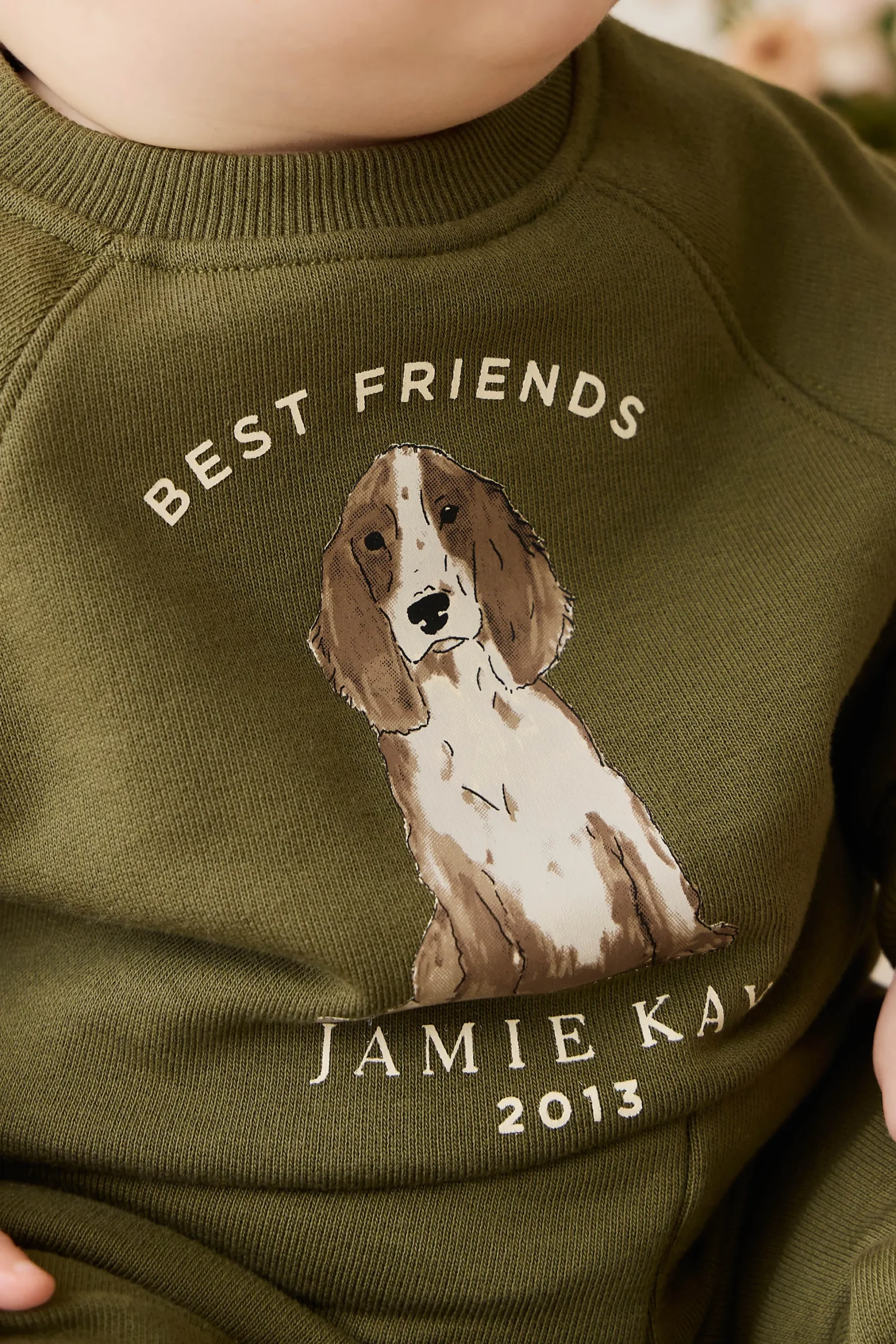 Organic Cotton Hayes Sweatshirt - Sicilian Olive Best Friends