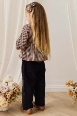 Organic Cotton Imani Blouse - Cinnamon Gingham