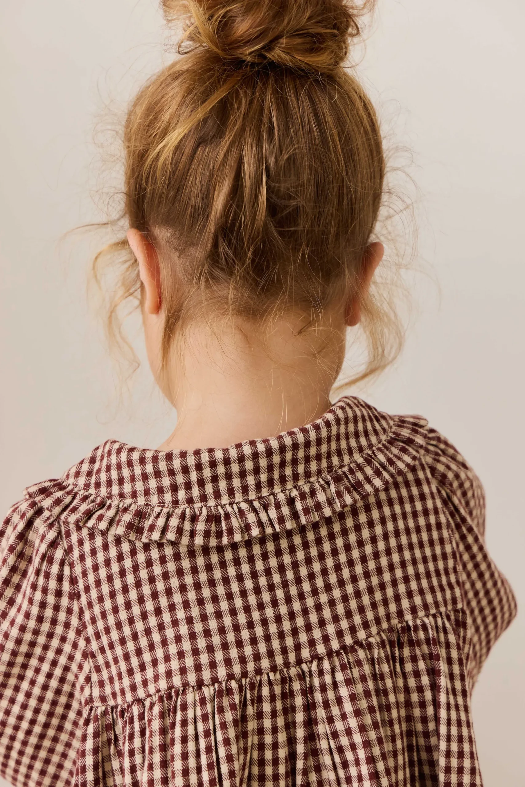 Organic Cotton Ira Dress - Cinnamon Gingham