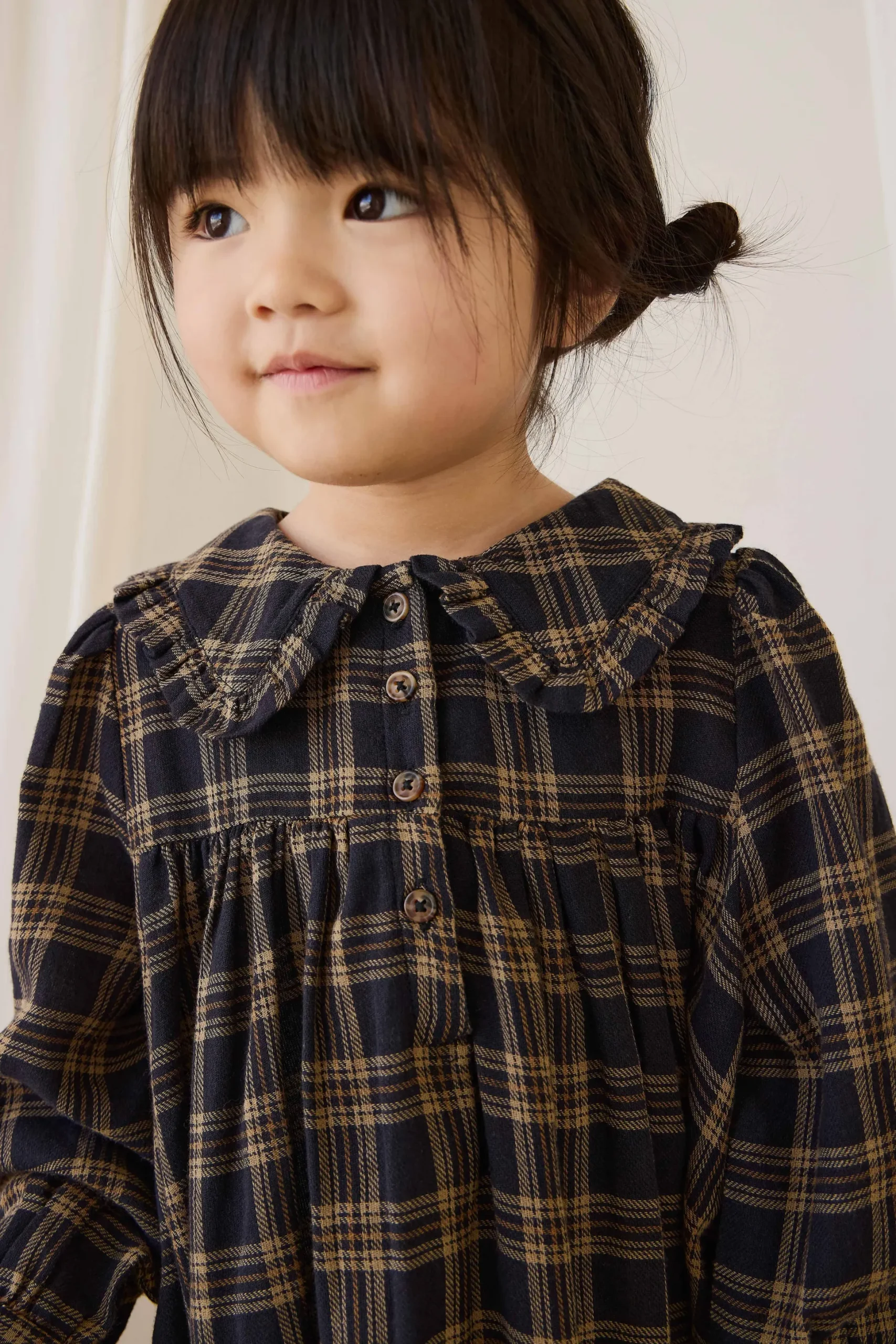 Organic Cotton Ira Dress - Woodland Check
