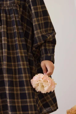 Organic Cotton Ira Dress - Woodland Check