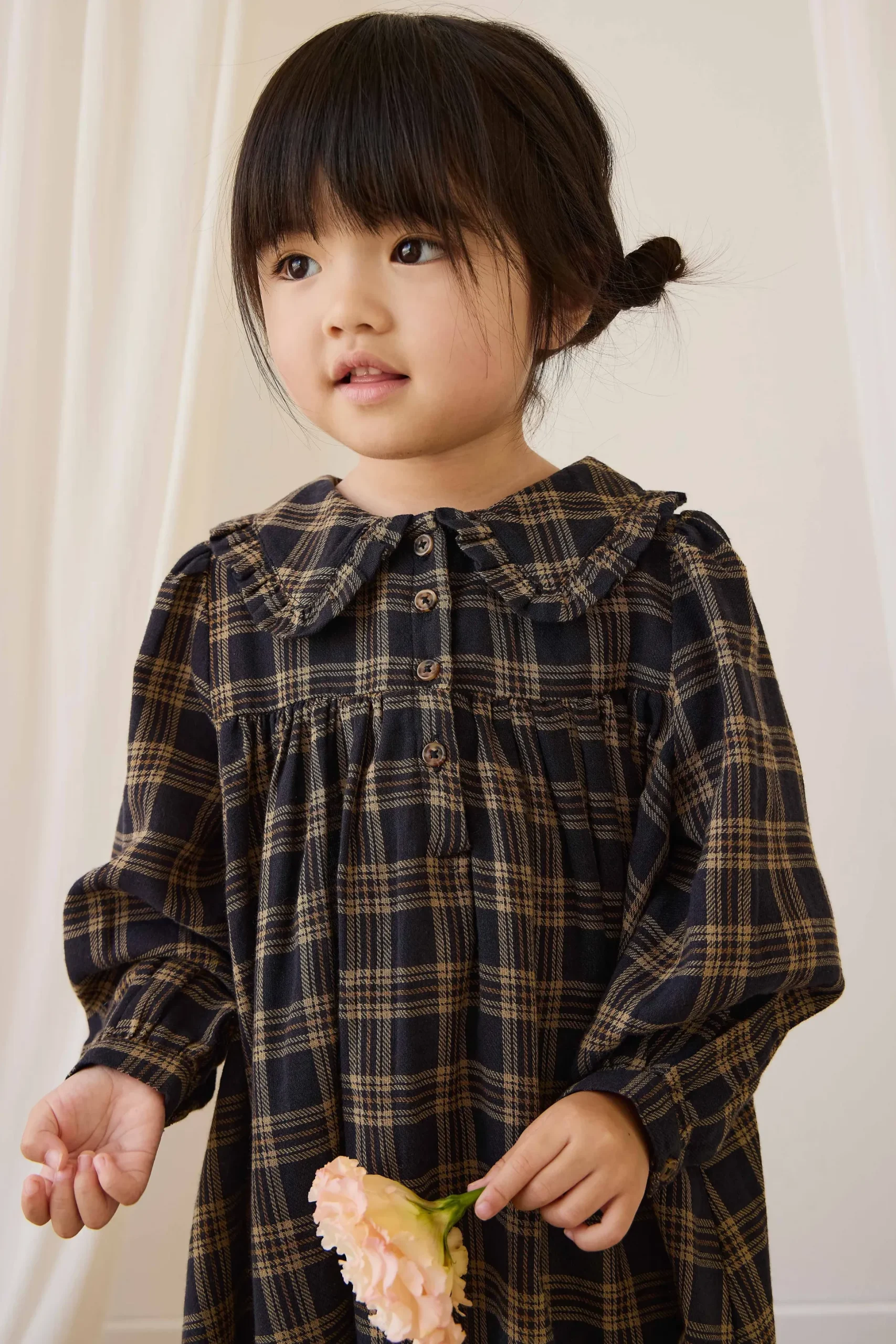 Organic Cotton Ira Dress - Woodland Check