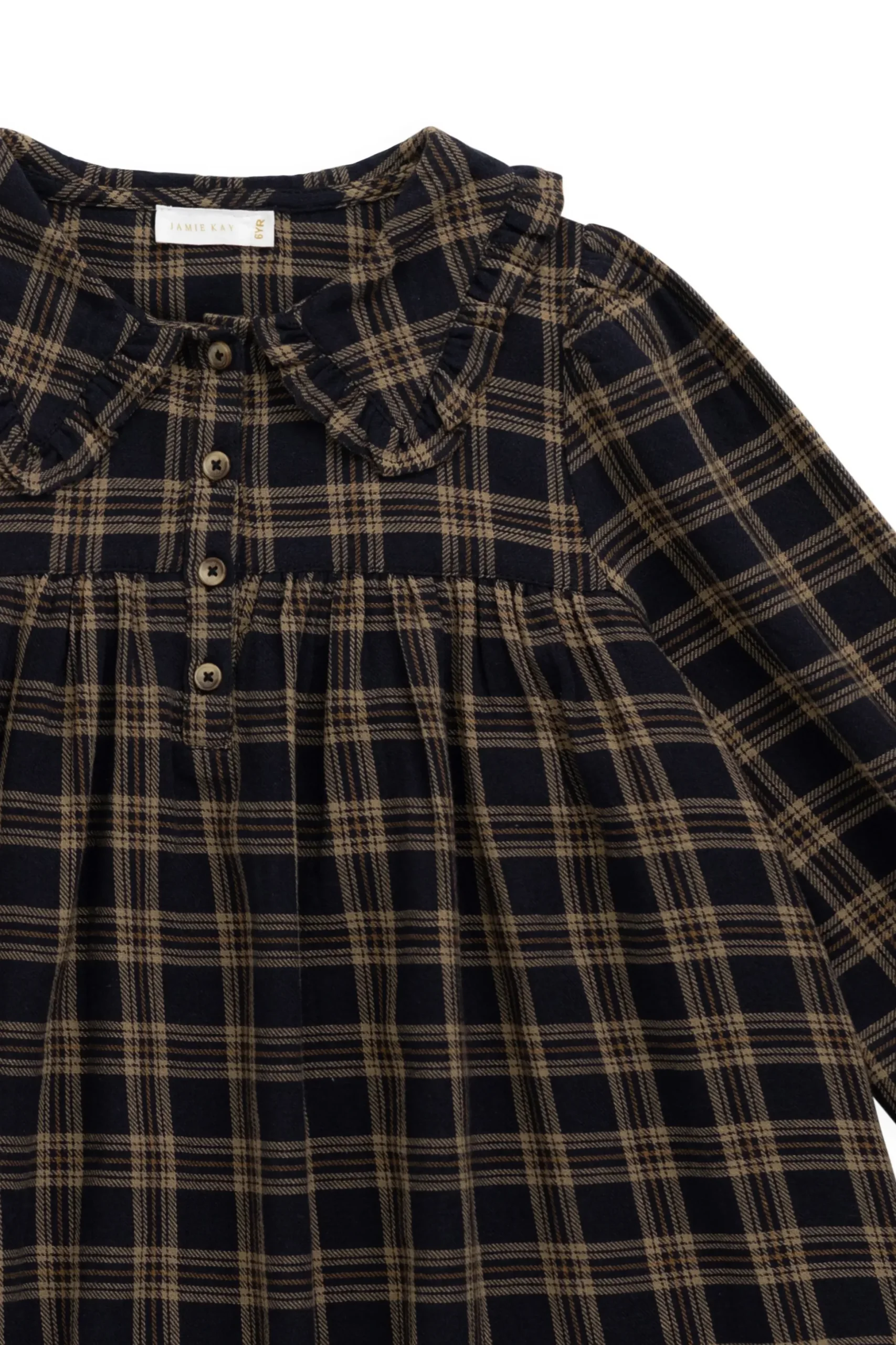 Organic Cotton Ira Dress - Woodland Check