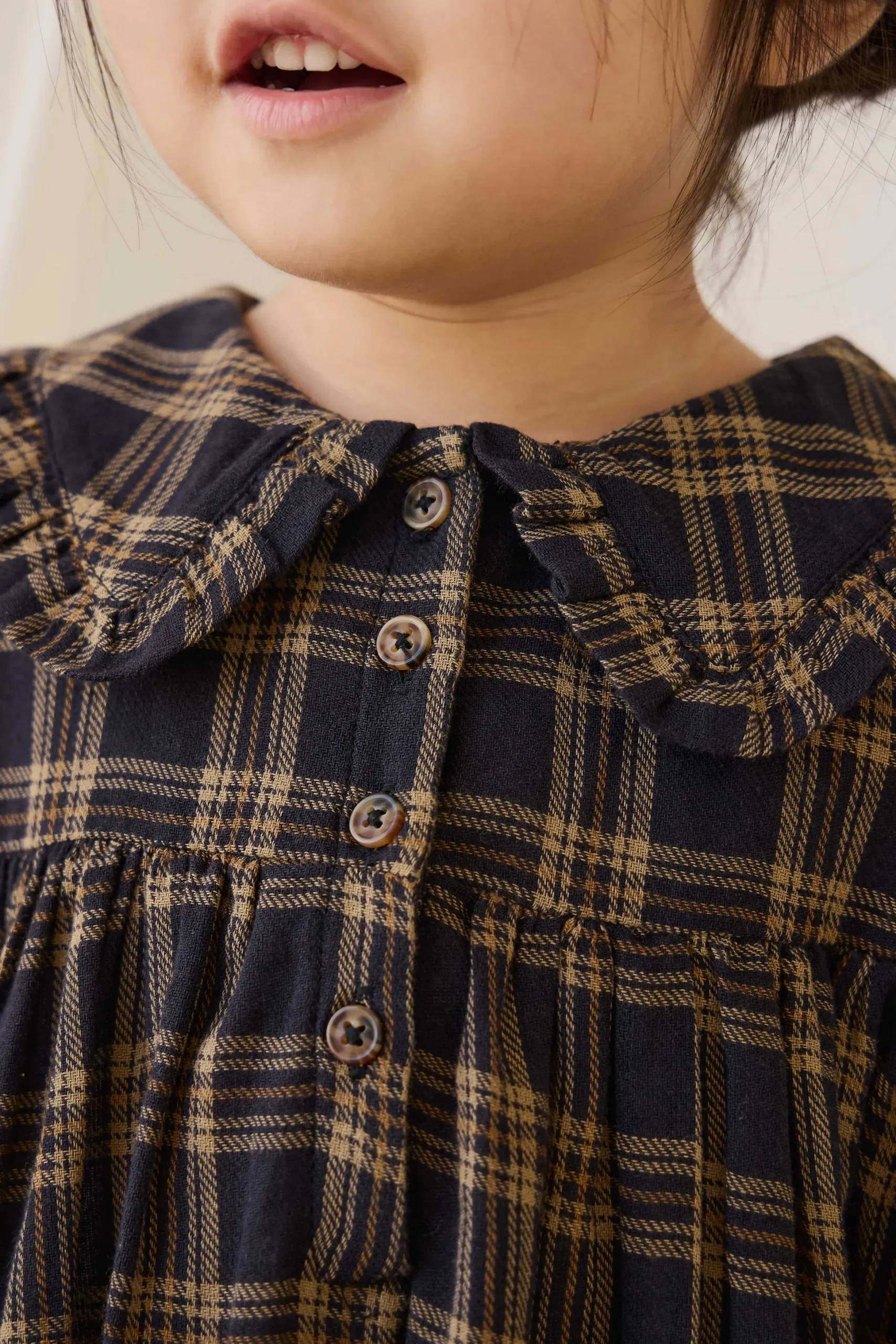 Organic Cotton Ira Dress - Woodland Check