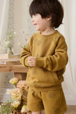 Organic Cotton Jalen Short - Buckwheat Teddy Face
