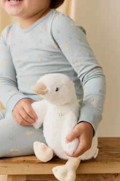 Organic Cotton Jarrah Long Sleeve Pyjama Set-Lapin Jardin Blue