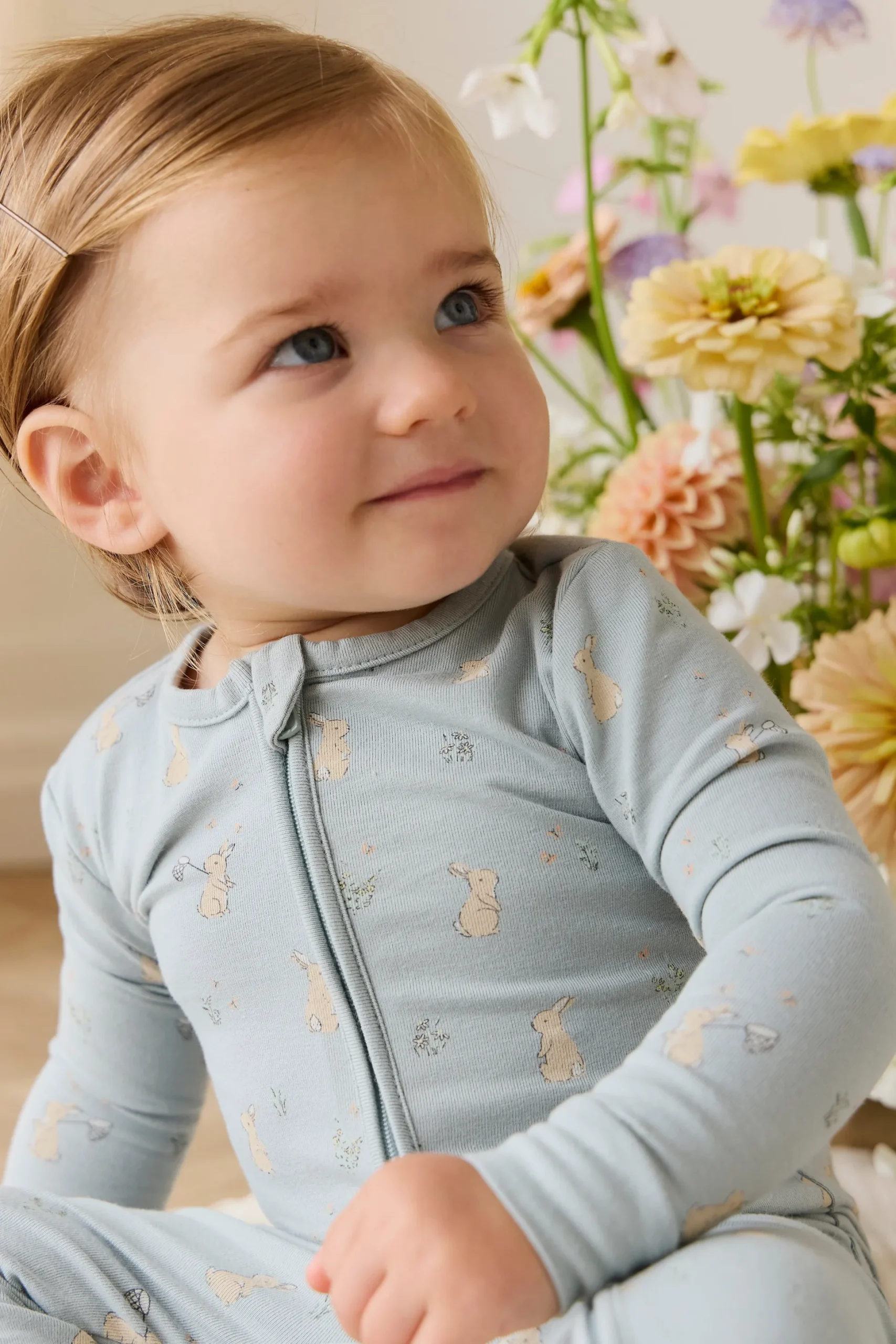 Organic Cotton Jude Onepiece-Lapin Jardin Blue