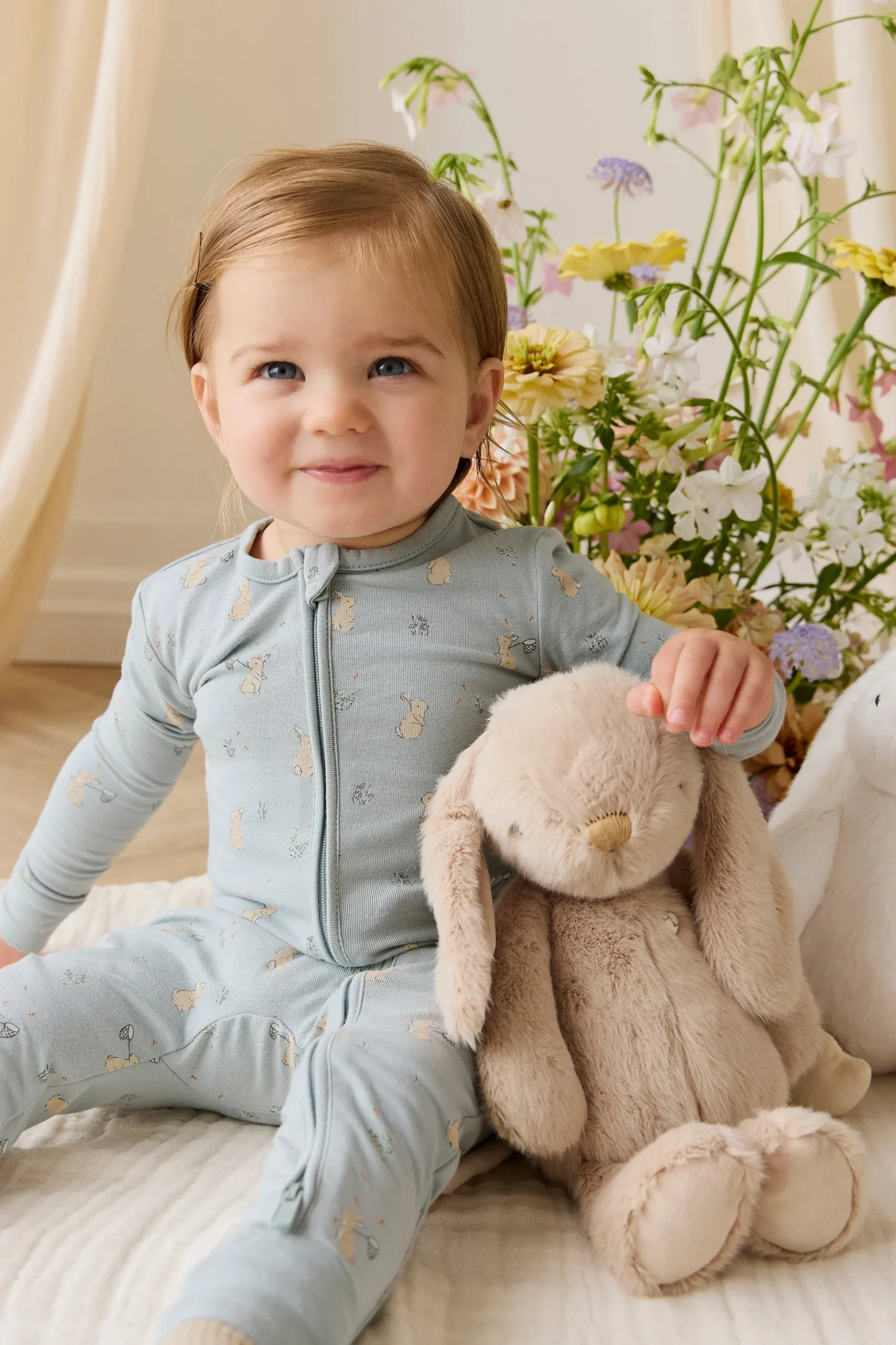 Organic Cotton Jude Onepiece-Lapin Jardin Blue