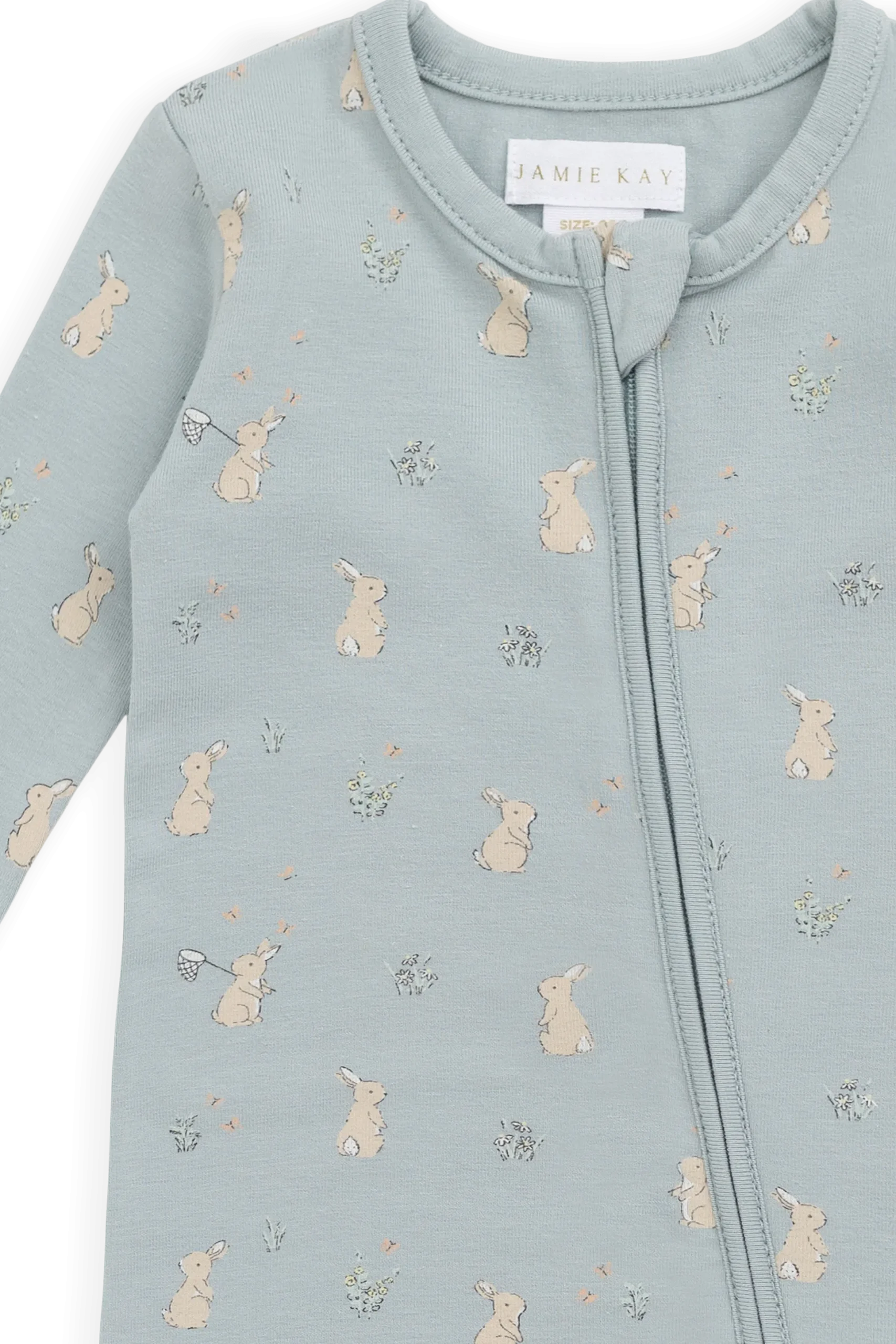 Organic Cotton Jude Onepiece-Lapin Jardin Blue