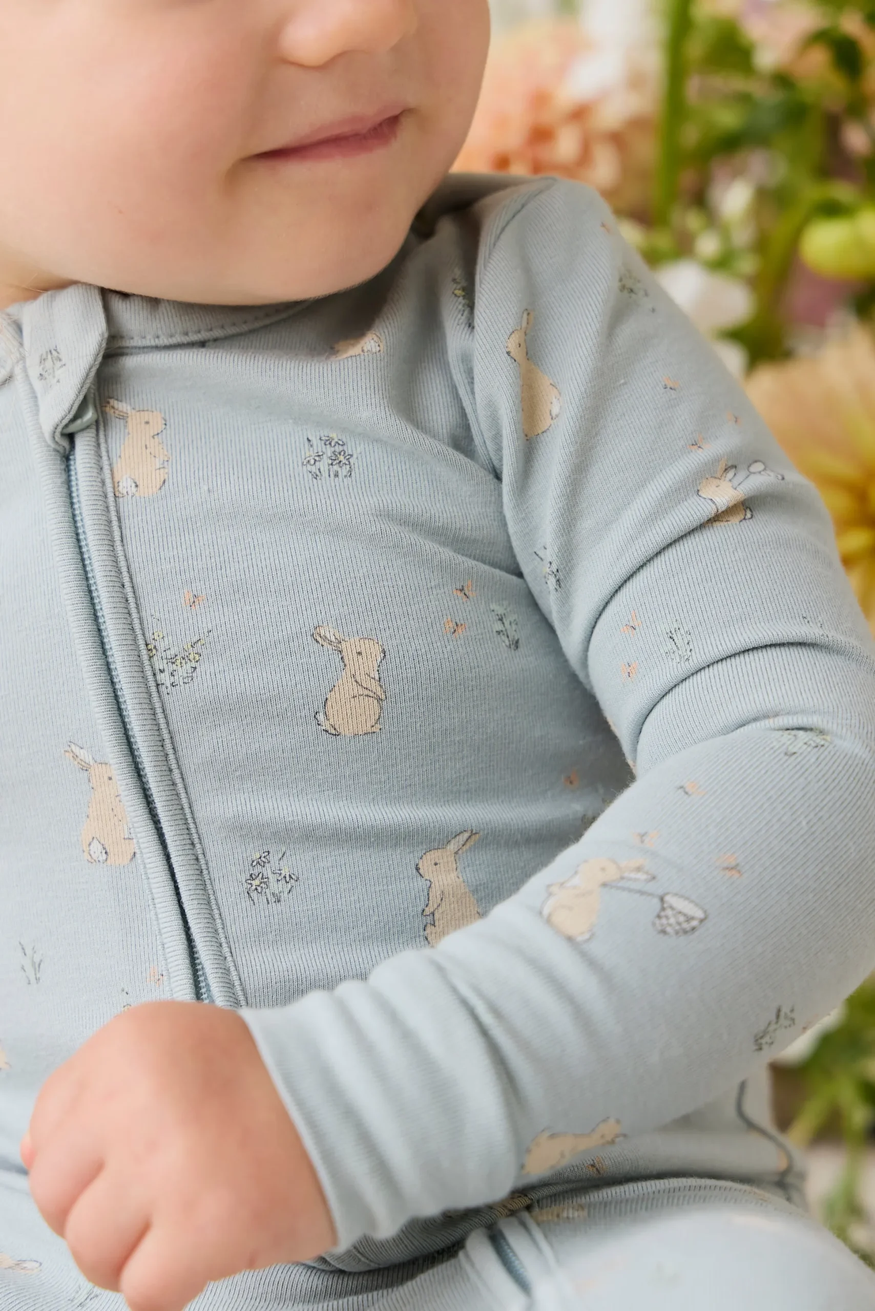 Organic Cotton Jude Onepiece-Lapin Jardin Blue