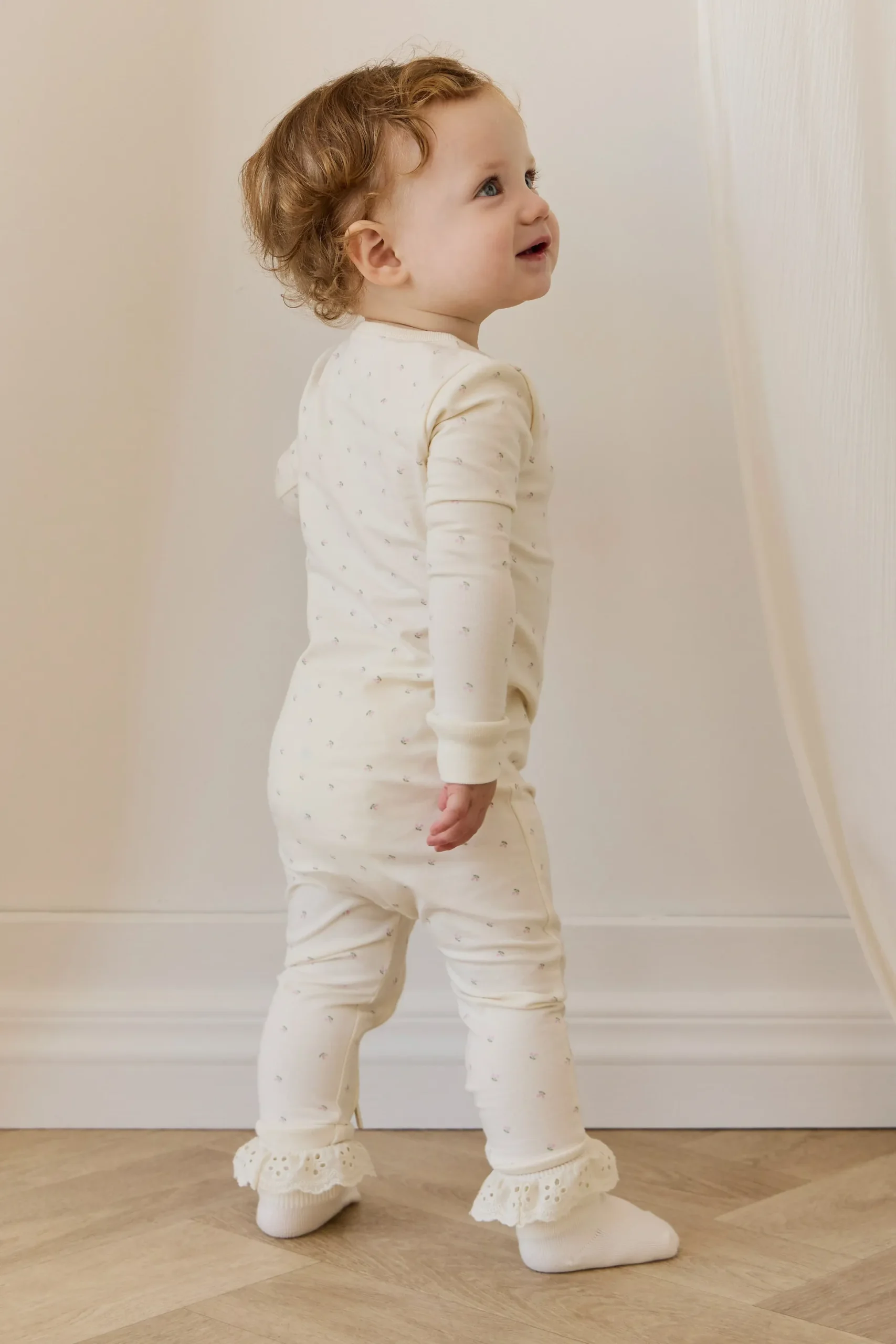 Organic Cotton Jude Onepiece - Ditsy Cherries