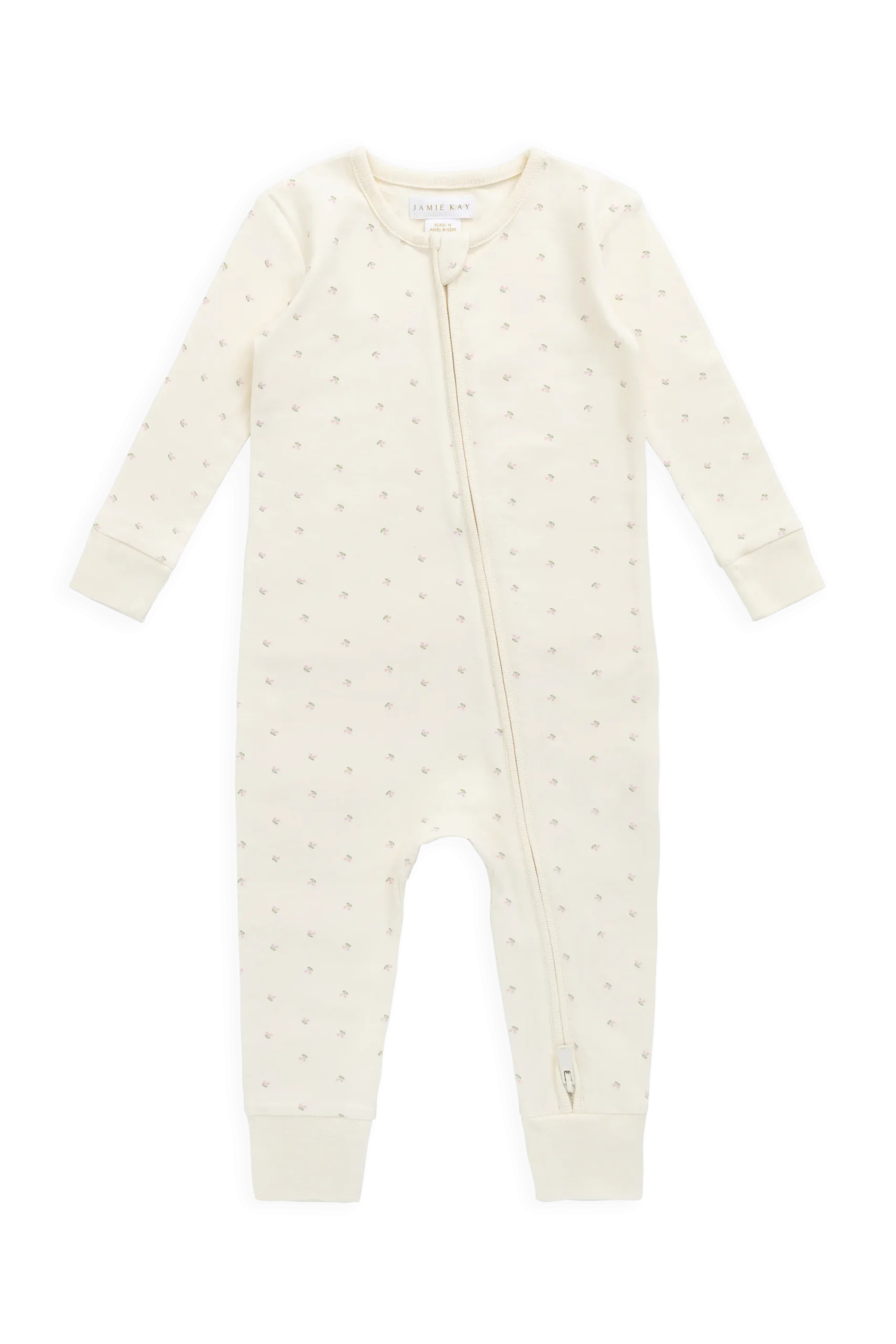 Organic Cotton Jude Onepiece - Ditsy Cherries