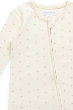 Organic Cotton Jude Onepiece - Ditsy Cherries