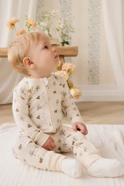 Organic Cotton Jude Onepiece - Honey Bear Cloud