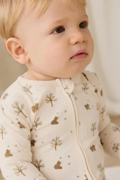 Organic Cotton Jude Onepiece - Honey Bear Cloud