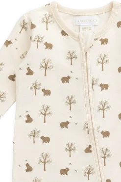 Organic Cotton Jude Onepiece - Honey Bear Cloud