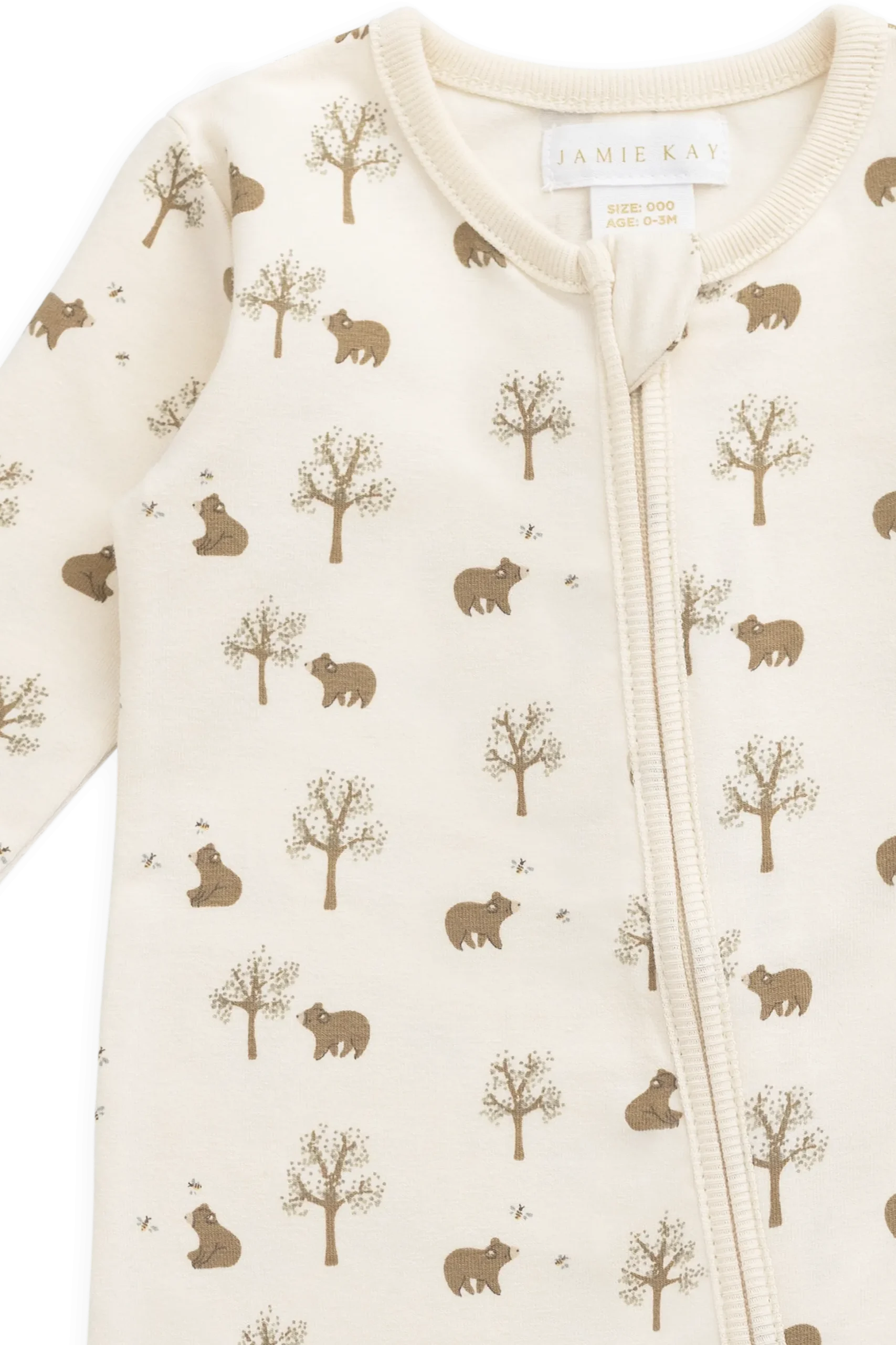 Organic Cotton Jude Onepiece - Honey Bear Cloud