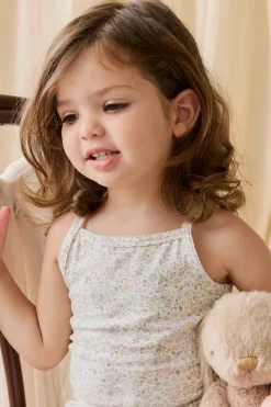 Organic Cotton Jude Singlet Pyjama Set-Cottage Garden