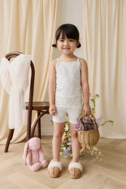 Organic Cotton Jude Singlet Pyjama Set-Cottage Garden