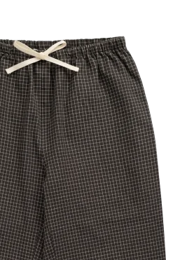 Organic Cotton Kenji Pant - Basalt Grid